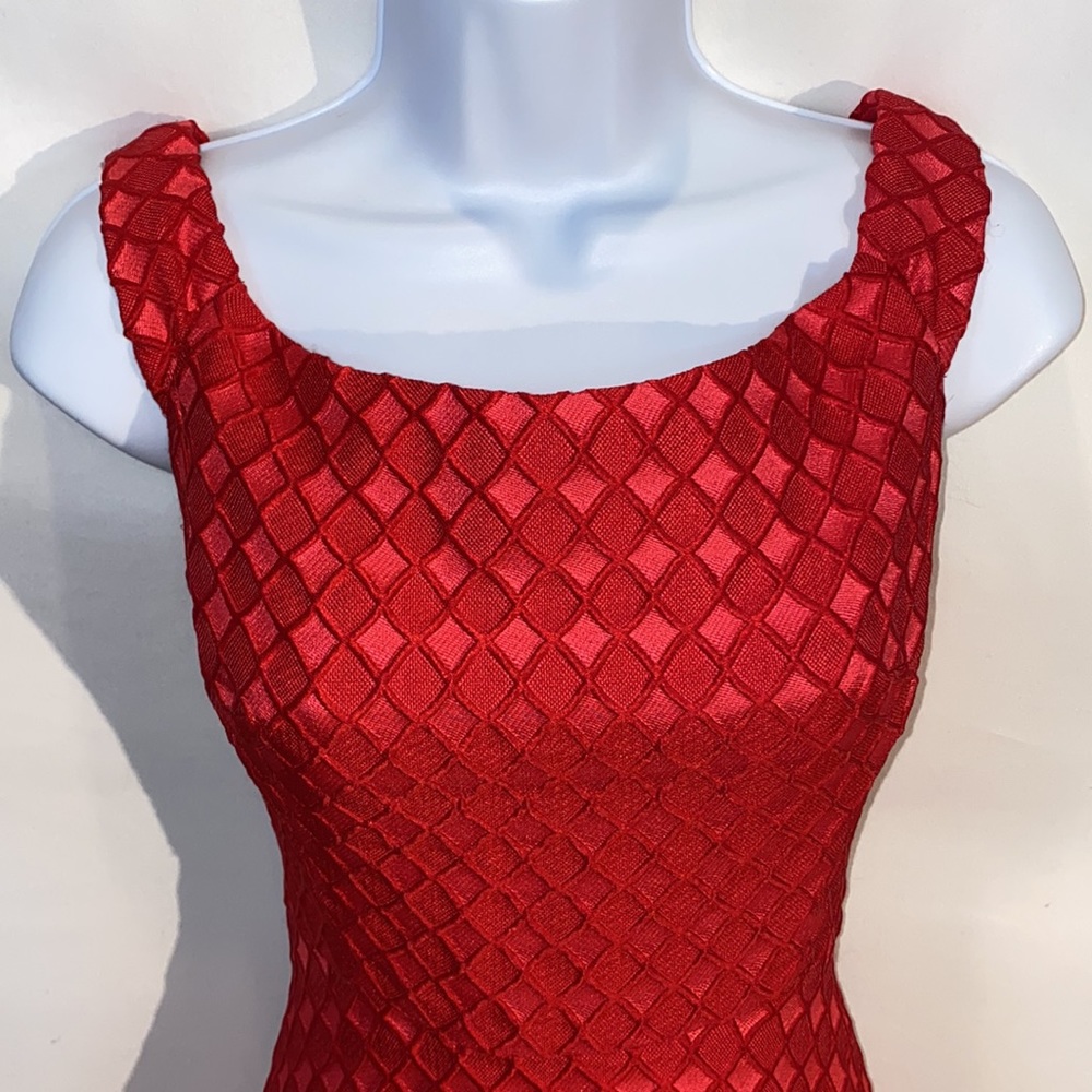 Anthropologie Moulinette Soeurs Minette red silk blend midi dress size 2 - Picture 6 of 17